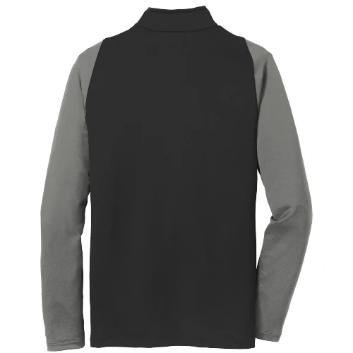 Nike Golf Dri FIT Stretch Half Zip Cover Up -- Black / Dark Grey / Gym Red - Image 4