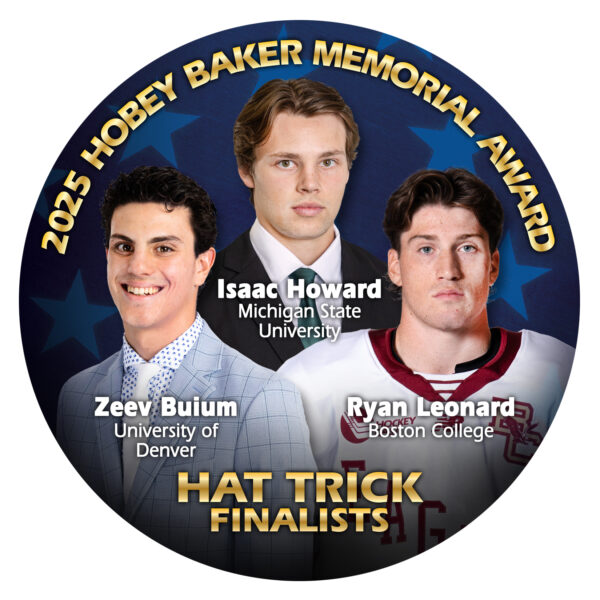 2025 Hat Trick Puck - Zeev Buium, Isaac Howard, & Ryan Leonard